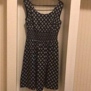 White House Black Market Patterned Smock Dress